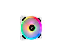 Corsair Ventilateur de boîtier Dual Light Loop LL120 RGB 120 mm – Blanc