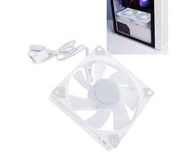 Ventilateur de Boîtier de 120 Mm, Ventilateur PC 4 Broches PWM 5 V avec Sept Pales de Ventilateur Haute Pression, Ventilateur de Boîtier D'ordinateur à Faible Bruit 1500 TR/Min
