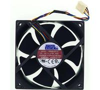 Ventilateur de boîtier de processeur AVC DS08025R12U 8025 4 fils/4 broches 64 CFM DC12 V 0,70 A Compatible avec Dell TJ5T2XPS 8100 Inspiron 580 580s