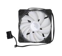 Ventilateur de Boîtier D'ordinateur 120 Mm, Grand Ventilateur de Refroidissement à 4 Broches + 3 Broches à 9 Lames avec Lumières Colorées, 23 DB à Faible Bruit (Arc-en-Ciel)