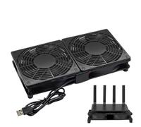Ventilateur de boîtier informatique - refroidisseur de routeur à alimentation USB, souffleur de flux d'air solide | Dispositif de refroidissement compact pour la boîte de télévision et l'ordinateur po