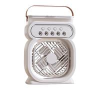 Ventilateur de brouillard, gradation rechargeable du ventilateur, ventilateur de brouillard rechargeable refroidisseur d'air personnel | 3 vitesses de vent réglables Réservoir d'eau de 450 ml avec 7