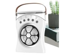 Ventilateur de brouillard portable - ventilateur de bureau de brume, ventilateur de pulvérisation d'eau refroidisseur rechargeable | Outil de refroidissement silencieux, machine de rotation de 180 deg