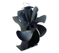 Ventilateur de brûleur, fans de poêle brûleurs en rondins, ventilateur de brûleur en rondins, ventilateur de poêle à puissance à la chaleur 6/12 Fiche de poêle noire Brûleur en bois Eco Fabrication