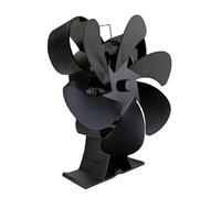 Ventilateur de brûleur, fans de poêle brûleurs en rondins, ventilateur de brûleur en rondins, ventilateur de poêle à puissance à la chaleur 6/12 Fiche de poêle noire Brûleur en bois Eco Fabrication
