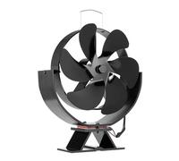 Ventilateur de brûleur, ventilateurs de poêle brûleurs en rondins, ventilateur de brûleur en rondins, 6 lame de poêle à feu à la lame Fan de poêle mini ventilateur de cheminée en bois Brûère en bois