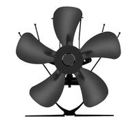 Ventilateur de brûleur, ventilateurs de poêle brûleurs en rondins, ventilateur de brûleur en rondins, ventilateur de poêle à poêle à thermos à 5 lames mini ventilateur de cheminée en bois bûche de