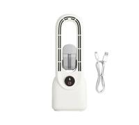 Ventilateur de brume, humidificateur sans pale, ventilateur portable | Ventilateur de refroidissement personnel silencieux à 6 vitesses avec batterie de 1500 mAh, charge de type C pour la maison
