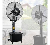 Ventilateur de Brume Industriel avec réservoir de 11 gallons - 3 Vitesses de Refroidissement, Ventilateur de Brume d'eau piédestal de 22 Pouces pour arrière-Cour et Patio, Solution de