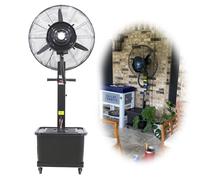 Ventilateur de Brume oscillant 26 Pouces - Ventilateur de pulvérisation Industriel à 3 Vitesses avec réservoir de 11 gallons pour Refroidissement à Grande Vitesse sur Le Patio, l'usage extérieur