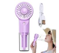 Ventilateur de brume portable, compact et portable, pulvérisateur d'air rechargeable, design de voyage léger, solution thermique, 17,5 x 6,3 x 3,5 cm, pour l'été