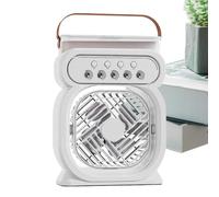 Ventilateur de brume, ventilateur portable avec brume - Table de table Personal Spray Water Mist Fan,Filoteur à air silencieux fonctionnant avec batterie avec lumière, humidificateur Cool Gadgets