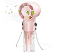Ventilateur de brumisation portable - Ventilateur de brume à pulvérisation silencieuse 12 000 tr/min - Petit nébuliseur de refroidissement silencieux 1200 mAh pour temps chaud terrasse bains bains