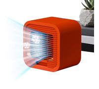 Ventilateur de bureau | 3 vitesses silencieux et rechargeable - Petit ventilateur à piles pour chambre à coucher, bureau, dortoir, voyage, camping, tente d'été, plage et croisière