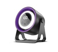Ventilateur de Bureau - 5 Vitesses - 1800 Mah - avec LED + Support de Fixation - Noir - Forever Light
