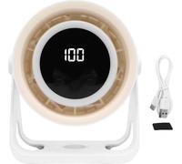Ventilateur de bureau 5 vitesses rechargeable USB calme portable de refroidissement de bureau avec la lumière pour le bureau chambre à coucher en plein air de camping