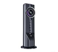 Ventilateur de Bureau ABS 32cm Minuterie 6H Intégrée Ventilateur(Black)