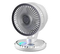 Ventilateur de bureau calme, ventilateur de bureau silencieux - Ventile de table électrique portatif,Tête d'inclinaison à 90 degrés, paramètres à 3 vitesses, refroidisseur léger pour don