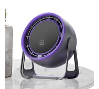 Ventilateur de bureau - Circulateur d'air silencieux rechargeable | Ventilateur de bureau | Vendre des ordinateurs portables d'affichage LED | 100 vitesses fortes flux d'air | Refroidissement