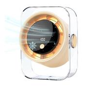 Ventilateur de bureau compact | 100 vitesses rechargeable silencieux avec écran numérique,Idéal pour maison cuisine chambre dortoir | Pour chambre dortoir extérieur plage pique-nique voyage camping ma