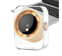 Ventilateur de bureau compact,100 vitesses rechargeable silencieux avec écran numérique - Idéal pour maison cuisine chambre dortoir | Pour chambre dortoir extérieur plage pique-nique voyage camping ma
