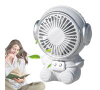 Ventilateur De Bureau D'astronaute - 3,74 X 2,91 X 4,53 Pouces, Matériau ABS, Dispositif De Refroidissement Amusant De Forme Créative, Alimentation Rechargeable | Tente De Gymnastique Scolaire, Espace