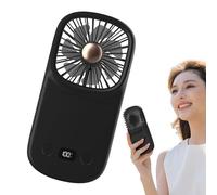 Ventilateur De Bureau De Poche - Outil De Vent Personnel Pliable, Lecteur D'air À Écran Intelligent | -ventilateur À Batterie, Dispositif Climatique Adapté Voyages Pour Le Camping En Plein Ai