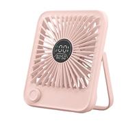 Ventilateur de bureau de taille portable, batterie intégrée, fonctionnement silencieux, 100 vitesses de vitesse, inclinaison réglable pour bureau, étude, usage domestique, bureau, ventilateur à vent