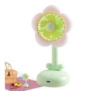 Ventilateur de Bureau - Décor De Table Petit Ventilateur | USB 2 Vitesses avec Veilleuse pour Anniversaire Chambre Salon École Maison Pique-nique Extérieur,Pêche Camping Voyage Extérieur A
