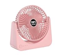 Ventilateur de bureau électrique à piles - Beat Intense Summer Heat Waves, refroidisseur d'air personnel compact et léger, taille 21 x 19,5 x 6 cm + noyau léger de 380 g, moteur silencieux de qualité