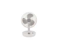 Ventilateur de bureau Fabrilamp pacheco sans fil 5W gris/blanc