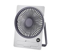 Ventilateur de bureau, petit outil de refroidissement électrique silencieux, alimenté par USB, ventilateur personnel avec écran numérique LCD, design à suspendre ou à poser pour cuisine, bureau