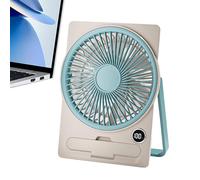 Ventilateur de bureau, petit ventilateur de bureau | Outil de refroidissement personnel électrique avec écran numérique LCD alimenté par USB suspendu et debout pour