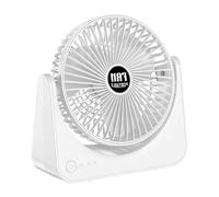 Ventilateur de bureau portable - 10 heures de fonctionnement sans fil | Batterie rechargeable dee 6 pouces 3000 mAh avec 3 vitesses silencieuses | Pour Bureau Voyage Maison Chambre École Dortoir