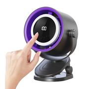 Ventilateur de bureau portable 2 en 1 avec veilleuse | Ventilateurs multifonctions à clip | Ventilateurs rechargeables par USB avec écran LED, 1 niveau (lumières), longue durée de vie, design de