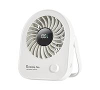 Ventilateur de bureau portable 4 Vitesses Rechargeable Silencieux | Mini Ventilateur De Bureau Électrique Portable Pour Maison Chambre Extérieur Camping Randonnée Plage Été F