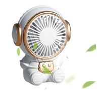 Ventilateur De Bureau Portable - Refroidisseur Portatif De Conception D'astronaute, Dispositif De Circulation D'air Rechargeable Par USB | Opérations Compactes Et Silencieuses, Ornement Créatif Pour U