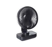 Ventilateur de Bureau Portable Type-C Rechargeable USB Ventilateur de Refroidissement de Bureau Sans Fil Oscillant Support Mural Réglage à 90
