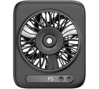 Ventilateur de Bureau Rechargeable USB avec Brumisateur 4000mAh(Black) | Moteur pour balai, silence 45-50dB, air frais immédiat, plastique ABS , compact