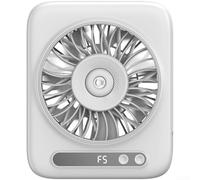 Ventilateur de Bureau Rechargeable USB avec Brumisateur 4000mAh(White) | Moteur pour balai, silence 45-50dB, air frais immédiat, plastique ABS , compact