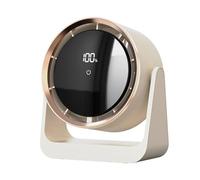 Ventilateur de bureau, refroidisseur USB avec 5 vitesses, ventilateur sans pales pour bureau, fonction veilleuse, outil facile à utiliser, accessoire de maison rechargeable, ventilateurs de