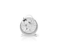 Ventilateur de bureau rétro diamètre 25 cm 2 vitesses blanc