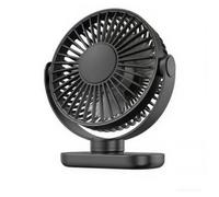 Ventilateur de bureau - ®RISINGFF - Petit ventilateur USB - 3 vitesses - Silencieux - Rotation 360°