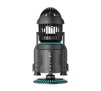 Ventilateur de bureau rotatif en forme de fusée | Circulateur d'air réglable de table avec moteur silencieux de 5000 tr/min | Dispositif de refroidissement personnel pour la maison, le bureau, l'école