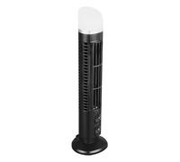 Ventilateur de Bureau sans Lame Gentle Breeze Ventilateur de Tour Oscillant à 90 Degrés pour Chambre à Coucher, Bureau, Ventilateur de Table Compact et Portable avec Lumière] (BLACK)
