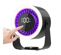 Ventilateur de bureau silencieux à 10 vitesses - Circulateur d'air silencieux rechargeable par USB pour appartement, camping-car, lieu de travail, tente, étudiant, jeune