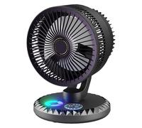Ventilateur de bureau silencieux, ventilateur de table intelligent - Ventilateur Vorteex auto-oscillant, refroidisseur électrique portable | Tête d'inclinaison à 90 degrés, 3 réglages de vitesse