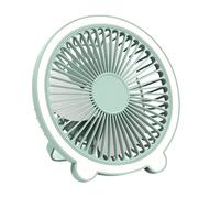 Ventilateur de Bureau Silencieux, Ventilateur Portable Petit Silencieux Rafraîchissant, Veilleuse Et Rotation 360° Rechargeable Pour Intérieur Été Vacances