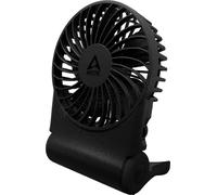 ARCTIC Summair 2Go (Black) - Ventilateur de Poche Rechargeable avec Support, Vitesse Infiniment Variable, Temps de Fonctionnement de 4 à 77 h, Connexion USB-C (incluse Câble USB-A) - Noir