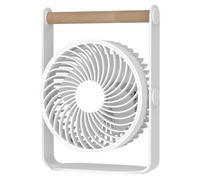 Ventilateur de bureau USB avec flux d'air puissant à trois vitesses, fonctionnement silencieux et design portable compact, alimenté par USB pour la maison, le bureau ou la chambre à coucher, blanc